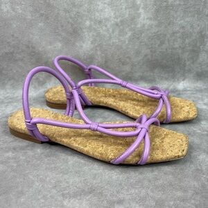 Vince Hazen Strappy Kork Sandals In Lilac Purple Women's Size US 7M